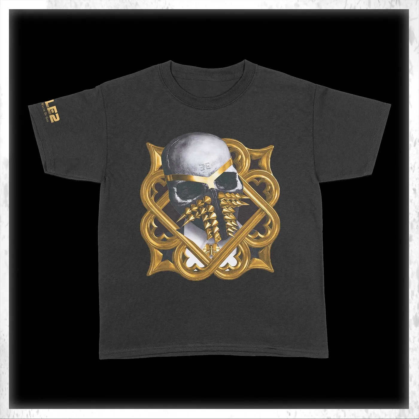 Busta Rhymes Gold Wreath - Black T-Shirt