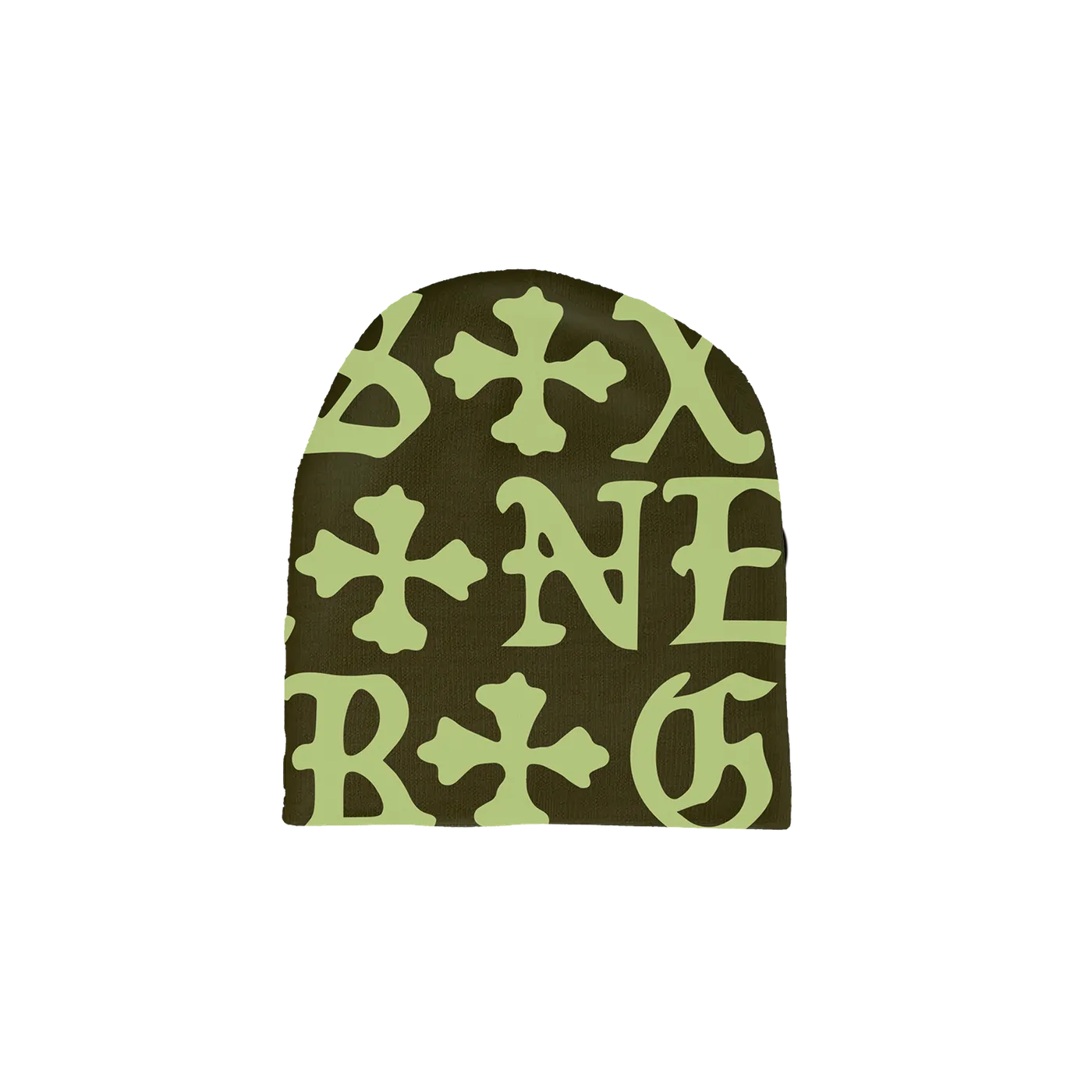 Flawless Lucki SMD Skully Beanie (Olive)