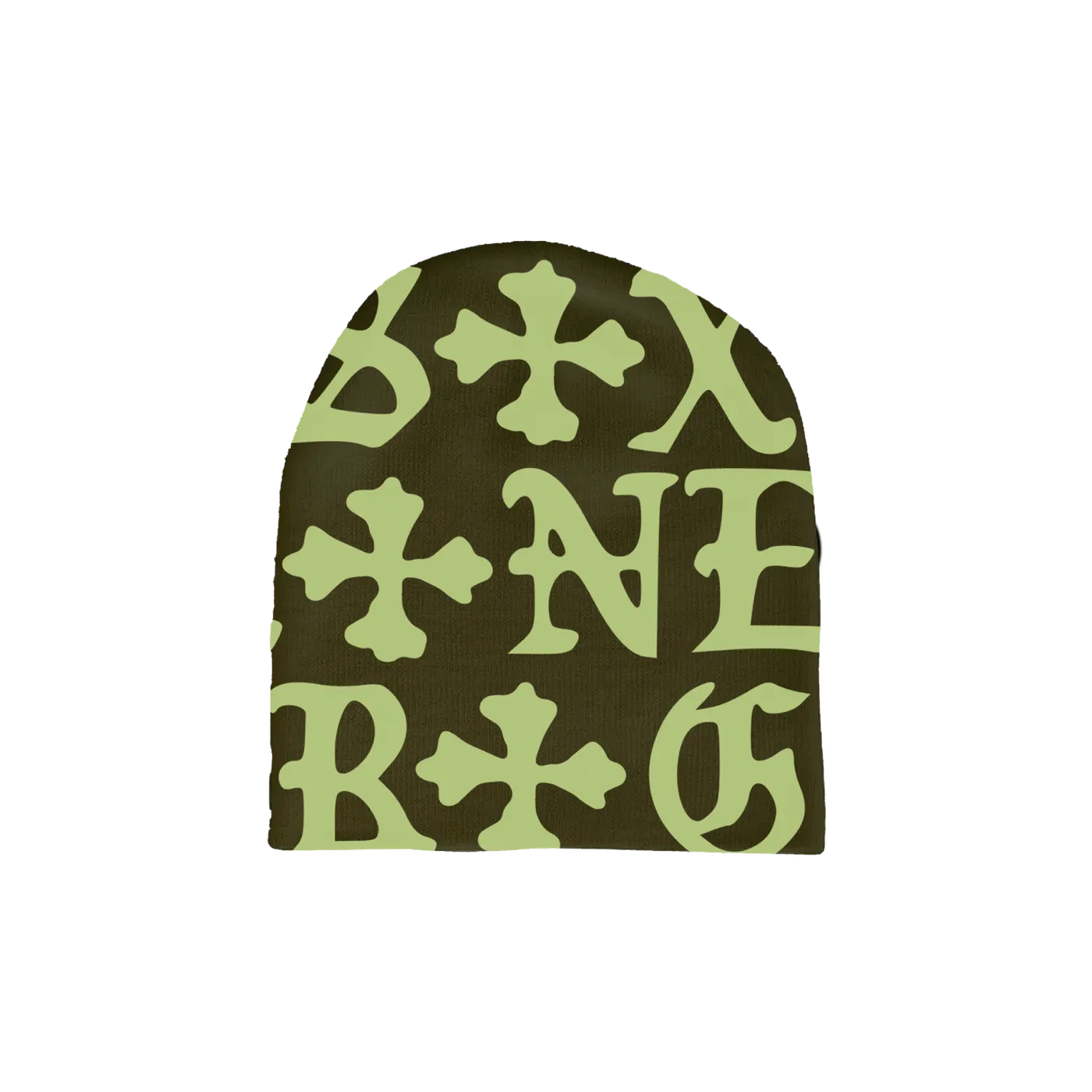 Flawless Lucki SMD Skully Beanie (Olive)