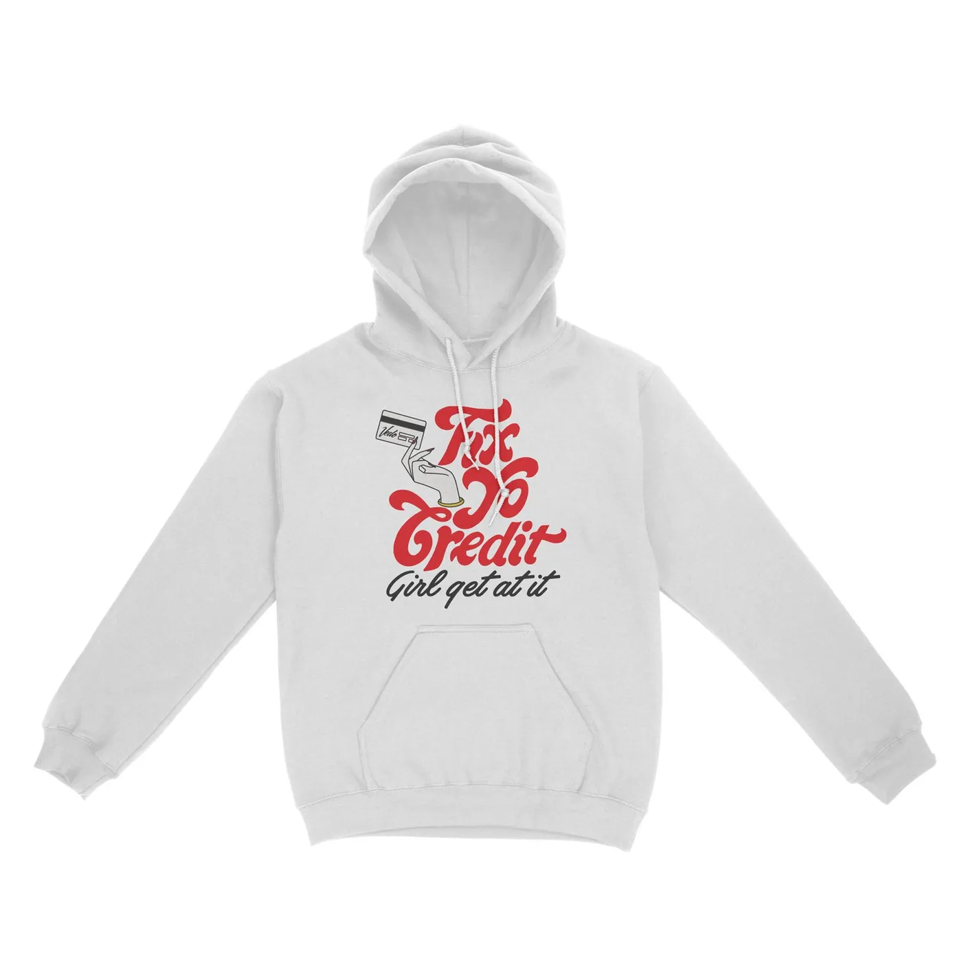 Vedo Fix Yo Credit White Hoodie