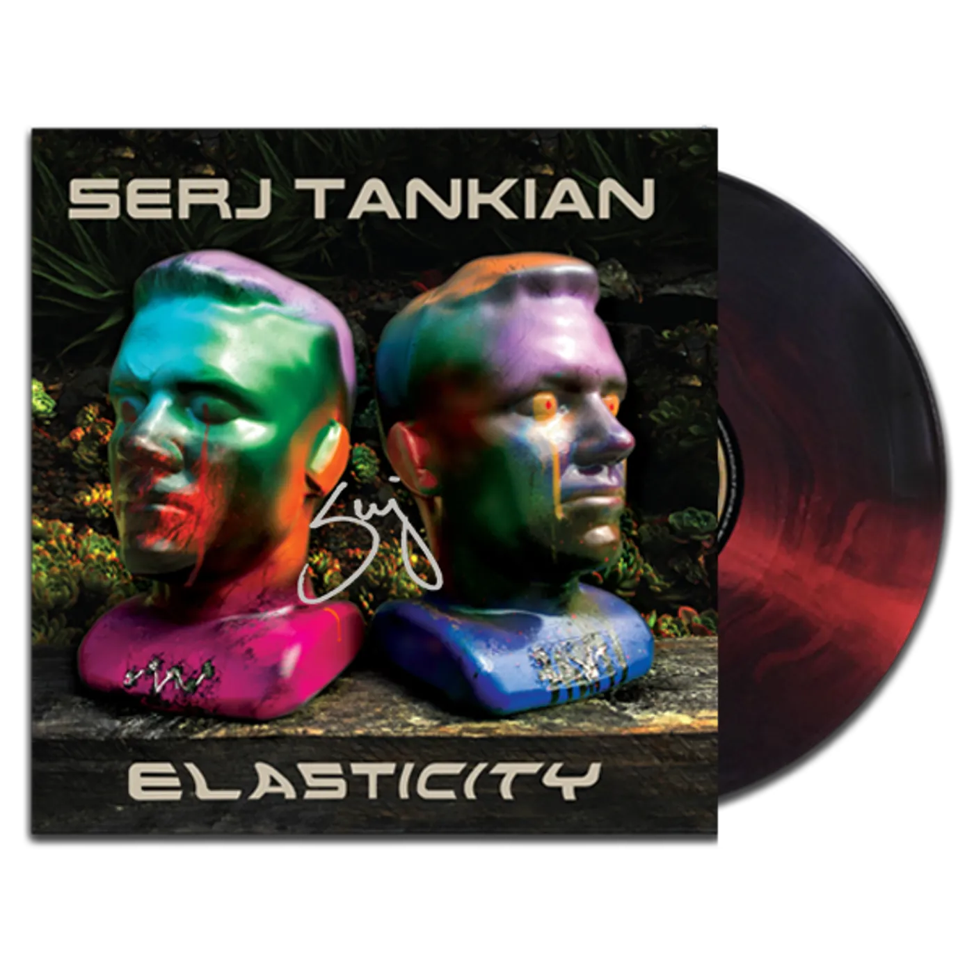 Serj Tankian Elasticity EP - Galaxy Colored Vinyl - Autographed Limited Edition