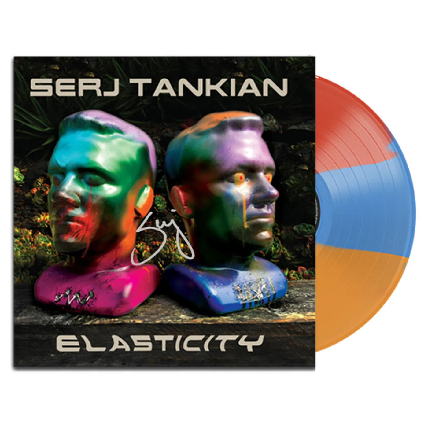 Serj Tankian Elasticity EP - Tri-Color Deluxe Vinyl - Autographed Limited Edition
