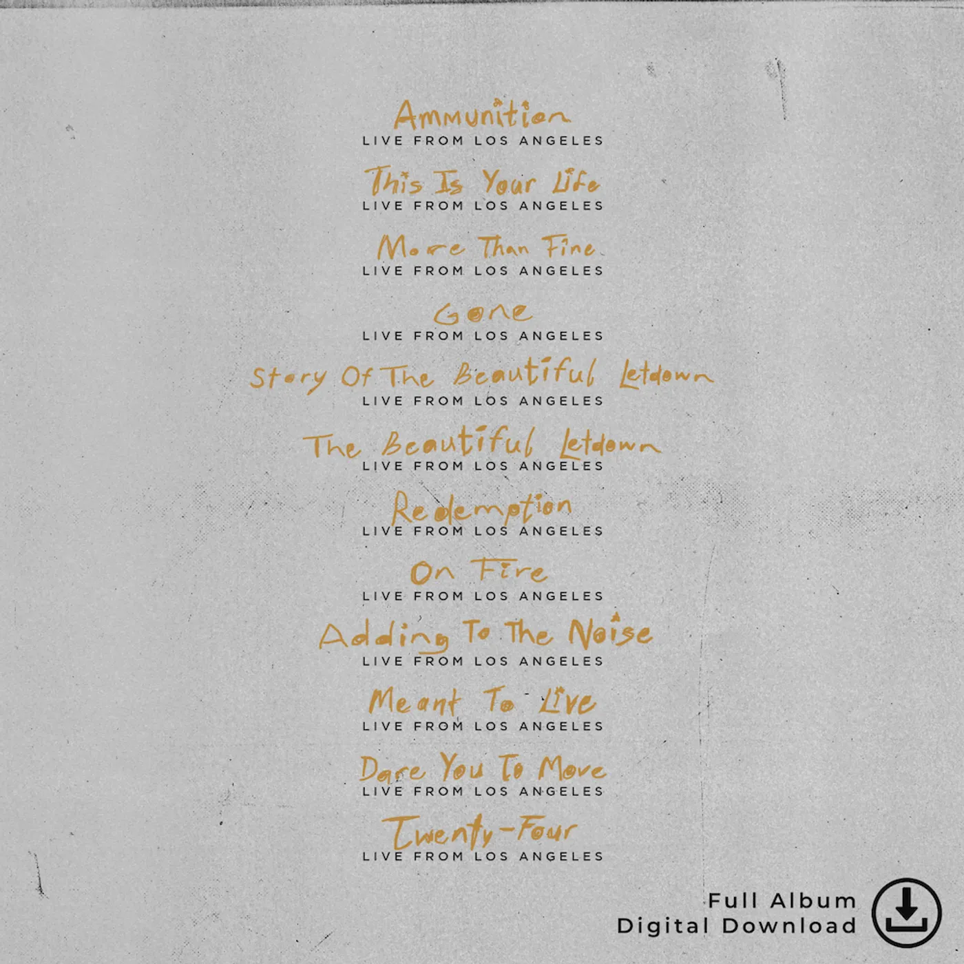 Switchfoot The Beautiful Letdown - Live from Los Angeles Digital Album