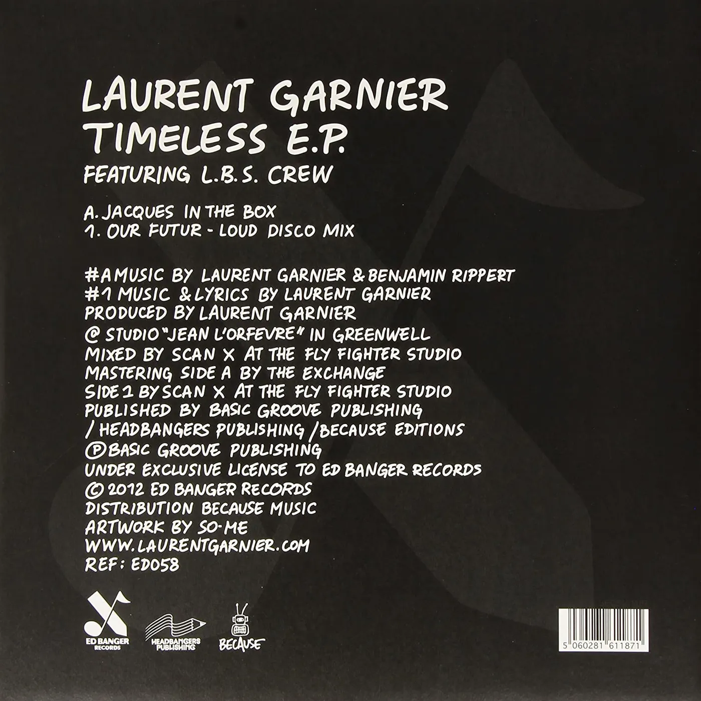 Laurent Garnier  Timeless (EP) - 12" Vinyl