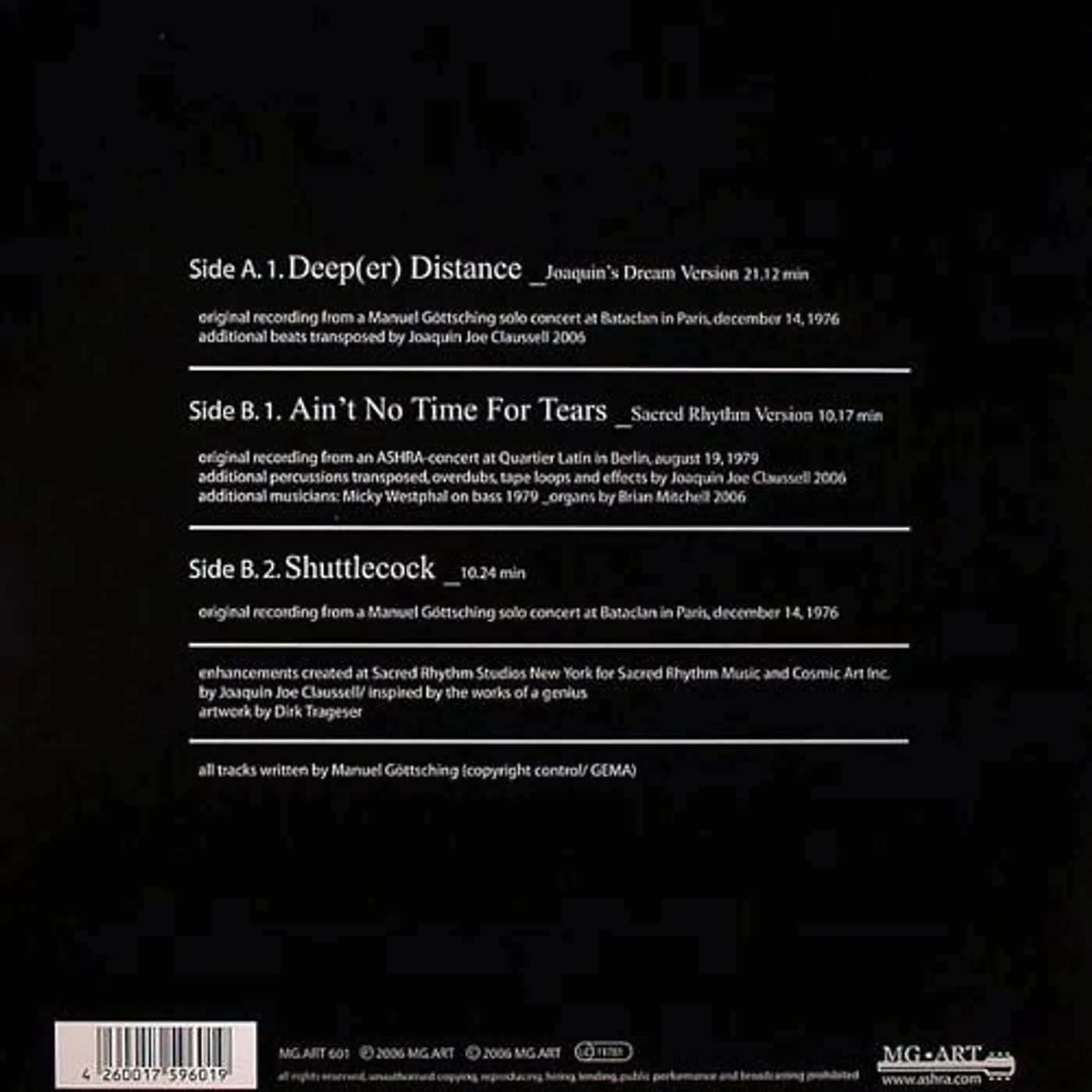 Manuel Göttsching ‎/ Joaquin Joe Claussell Meets Manuel Göttsching - LP Vinyl