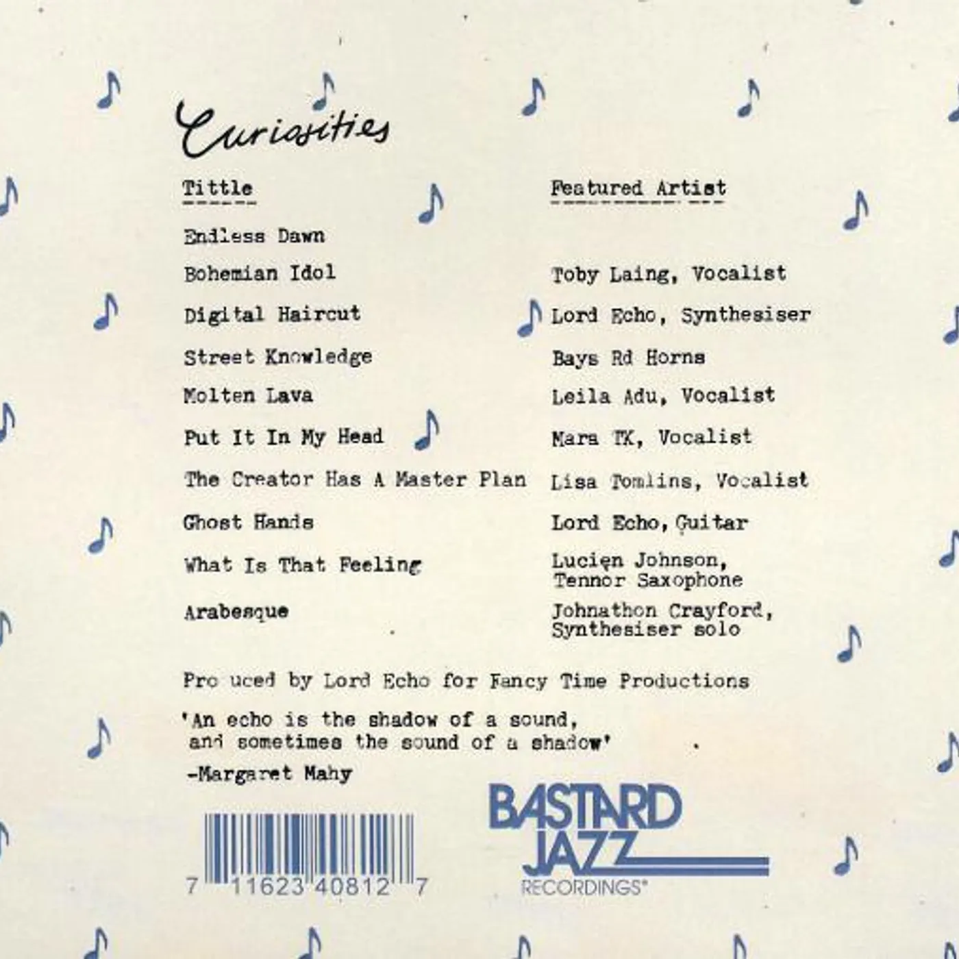 Lord Echo / Curiosities - CD