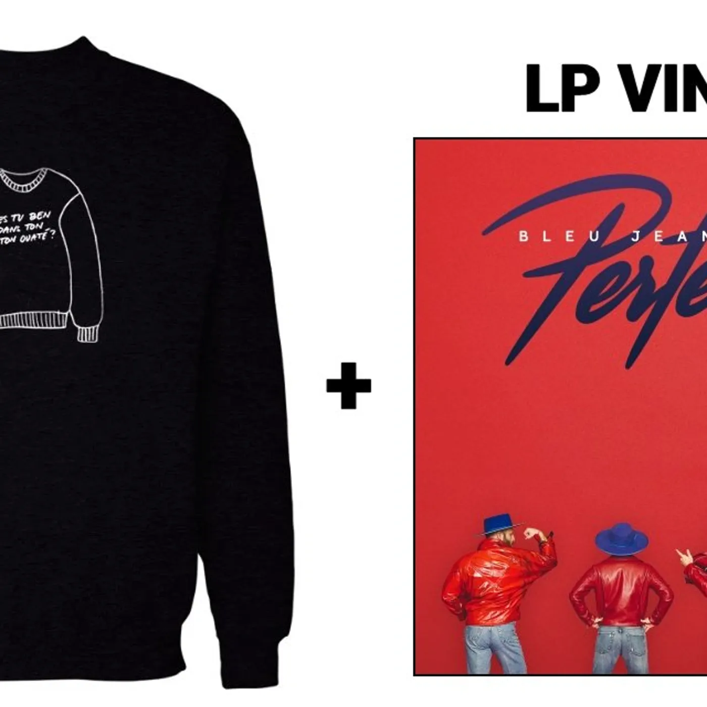 Bleu Jeans Bleu Duo Vinyle + Coton Ouaté