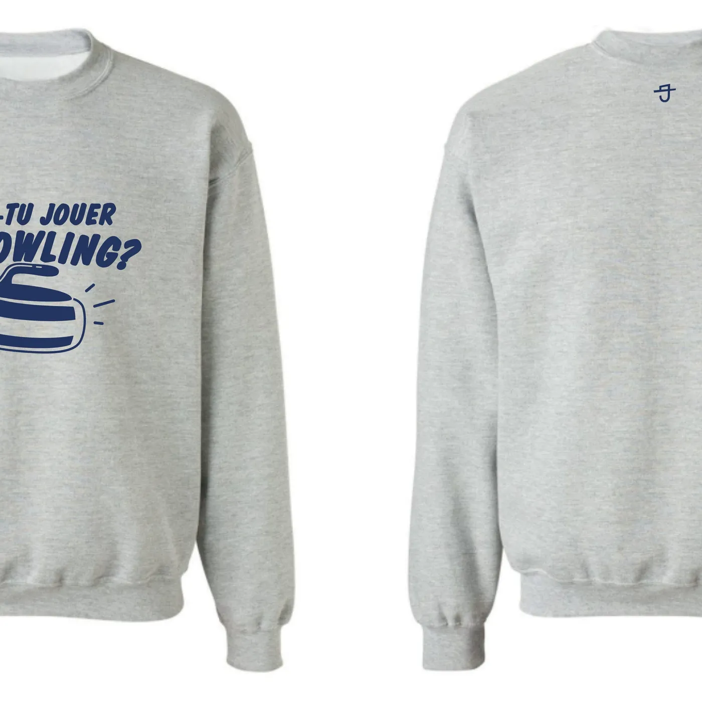 Bleu Jeans Bleu / Veux-tu jouer un Bowling? - Coton Ouaté Gris Enfant