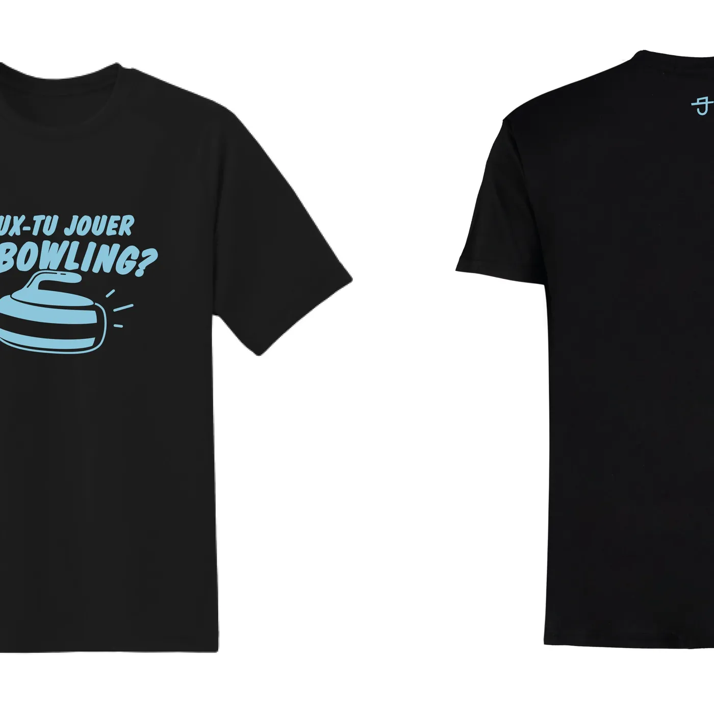 Bleu Jeans Bleu / Veux-tu jouer un Bowling? - T-Shirt noir enfant