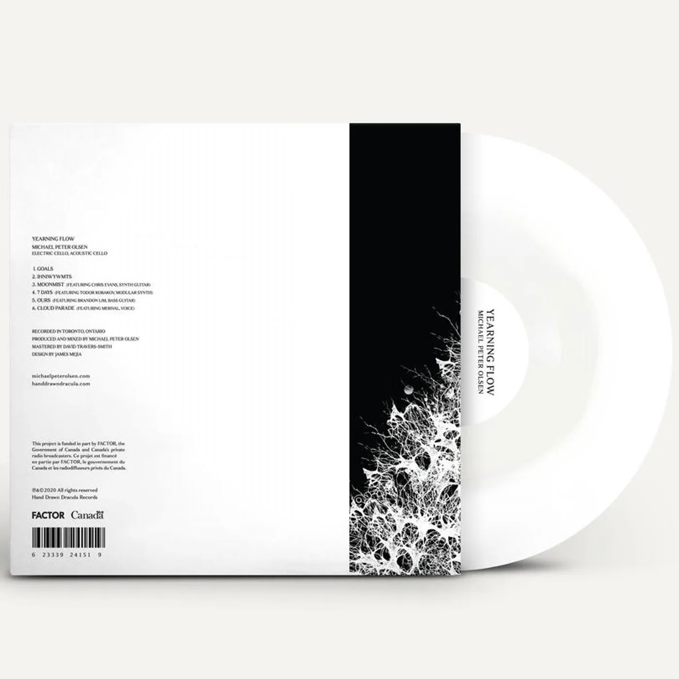 Michael Peter Olsen /  Yearning Flow - Clear & White LP Vinyl