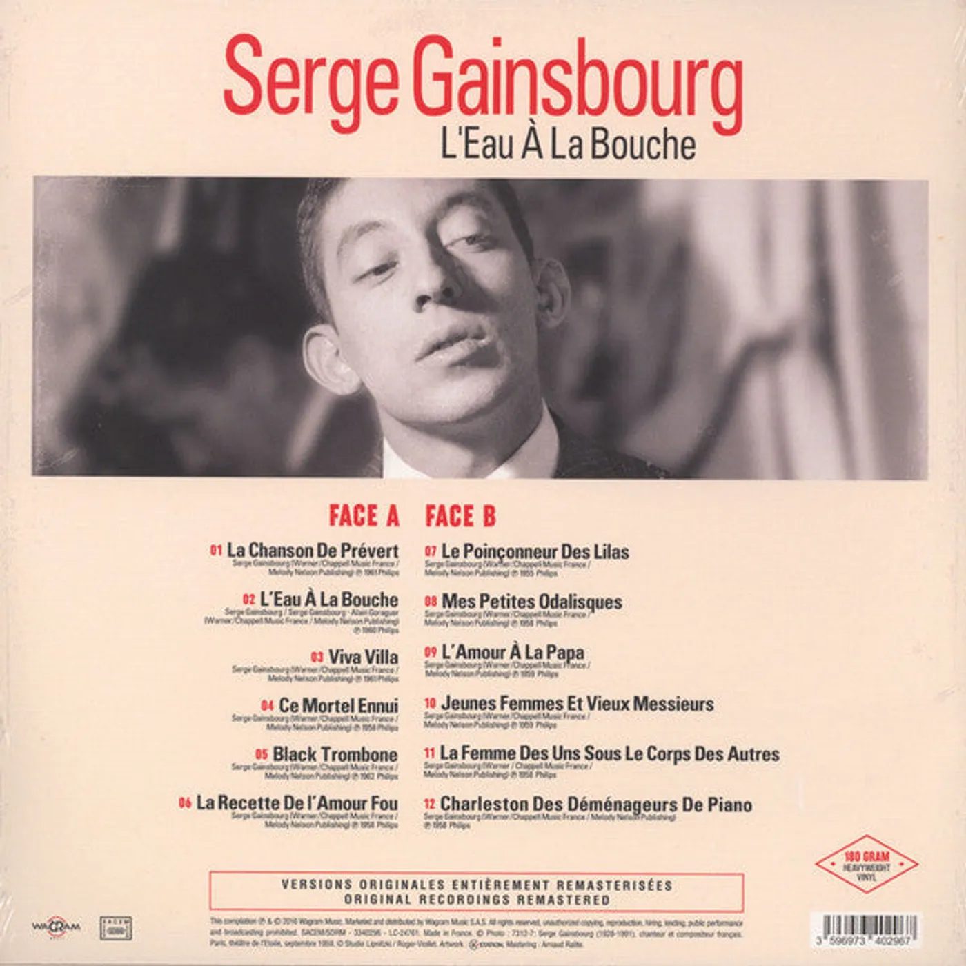 Serge Gainsbourg / L'Eau À La Bouche - LP (Vinyl)