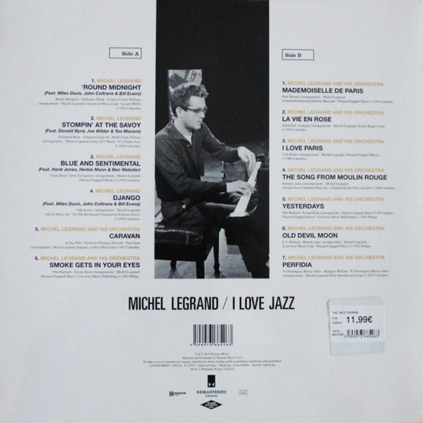 Michel Legrand / I Love Jazz - LP (Vinyl)