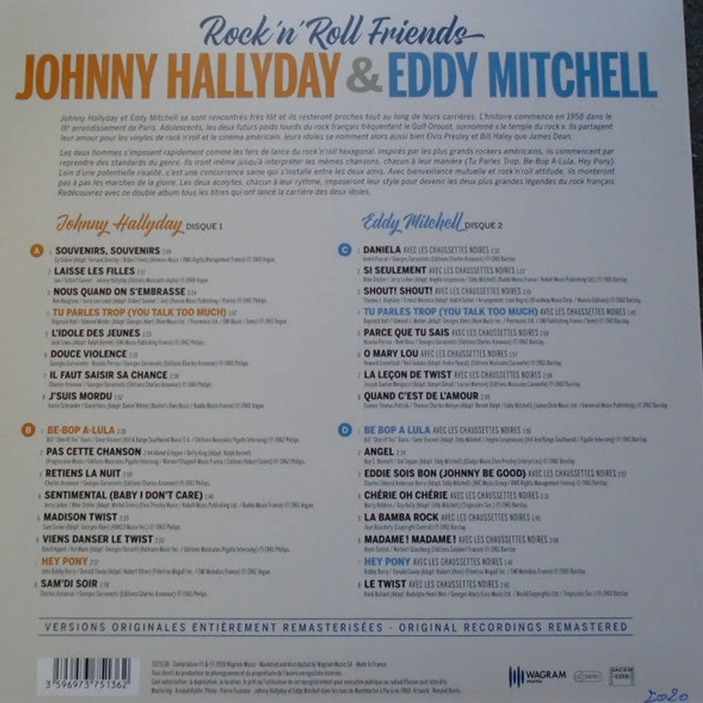 Johnny Hallyday & Eddy Mitchell Johnny Hallyday, Eddy Mitchell / Rock"n Roll Friends - LP (Vinyl)