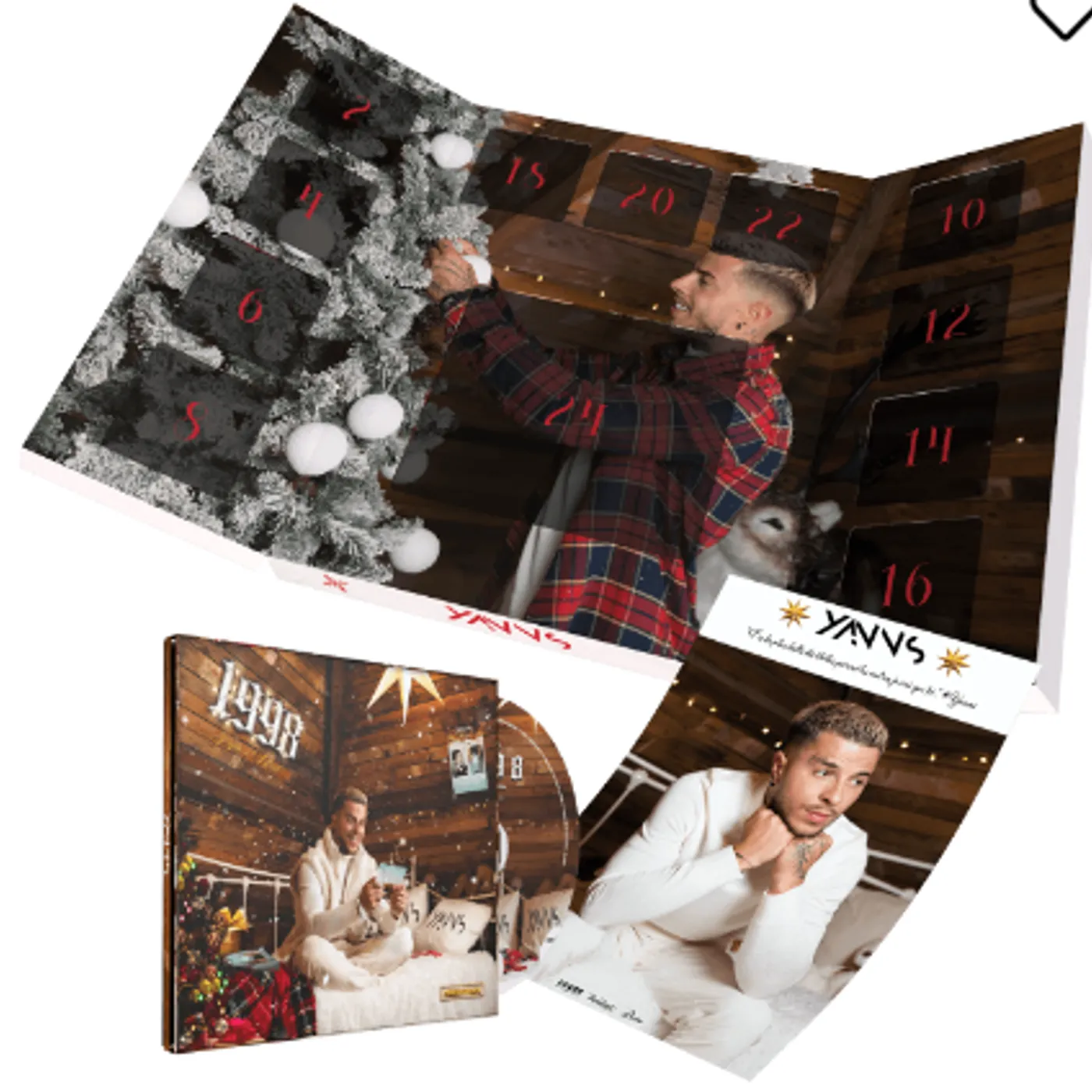 Yanns / 1998 RÉÉDITION -coffret cd + CALENDRIER DE L'AVENT