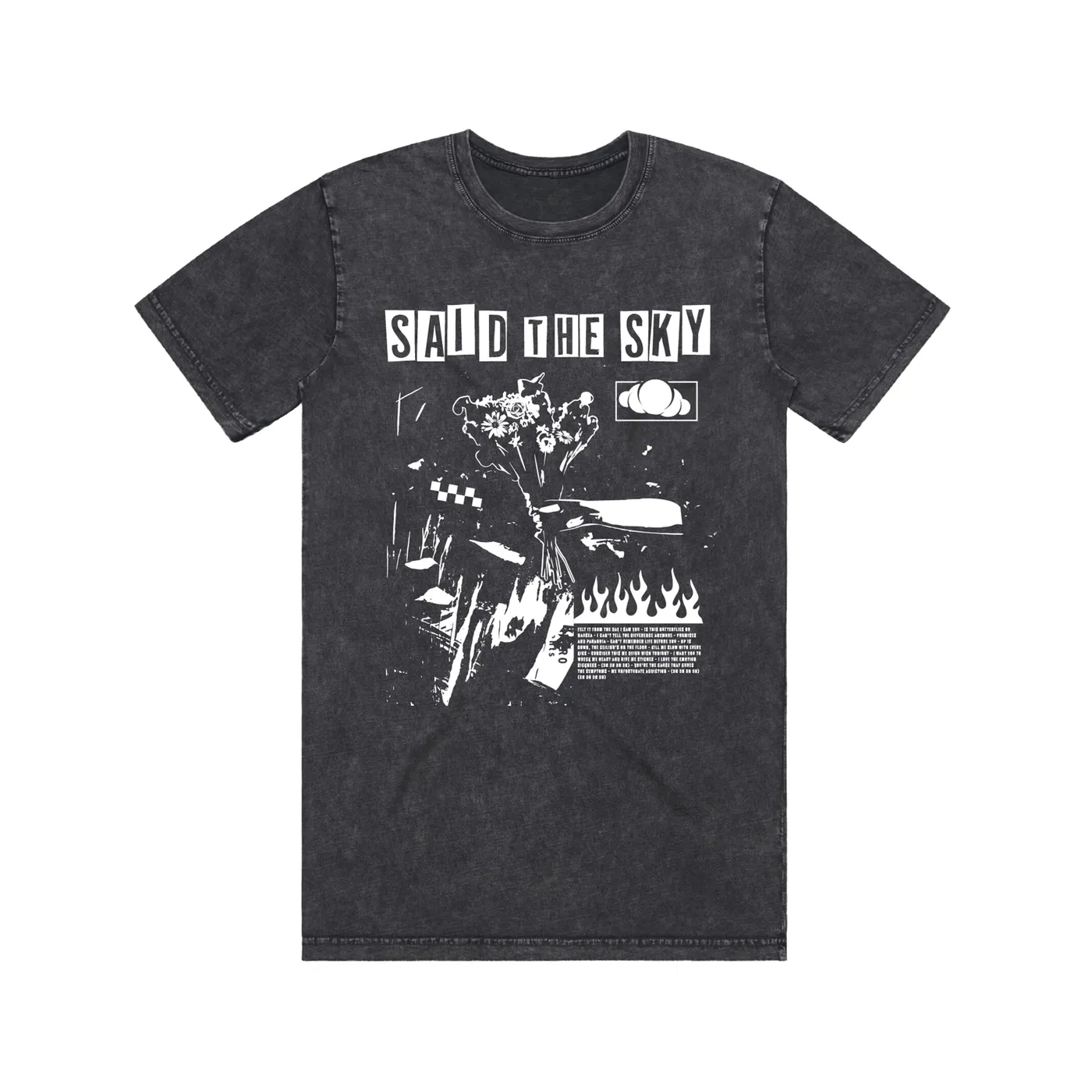 Said The Sky Faded Black Tee