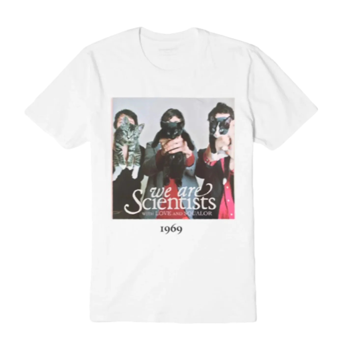 We Are Scientists With Love & Squalor Album Cover - T Shirt [Size Medium Only]