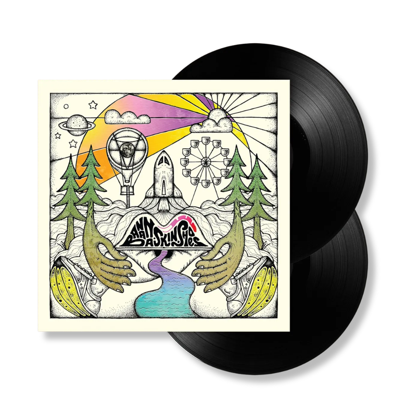 Badly Drawn Boy Banana Skin Shoes - Black Vinyl