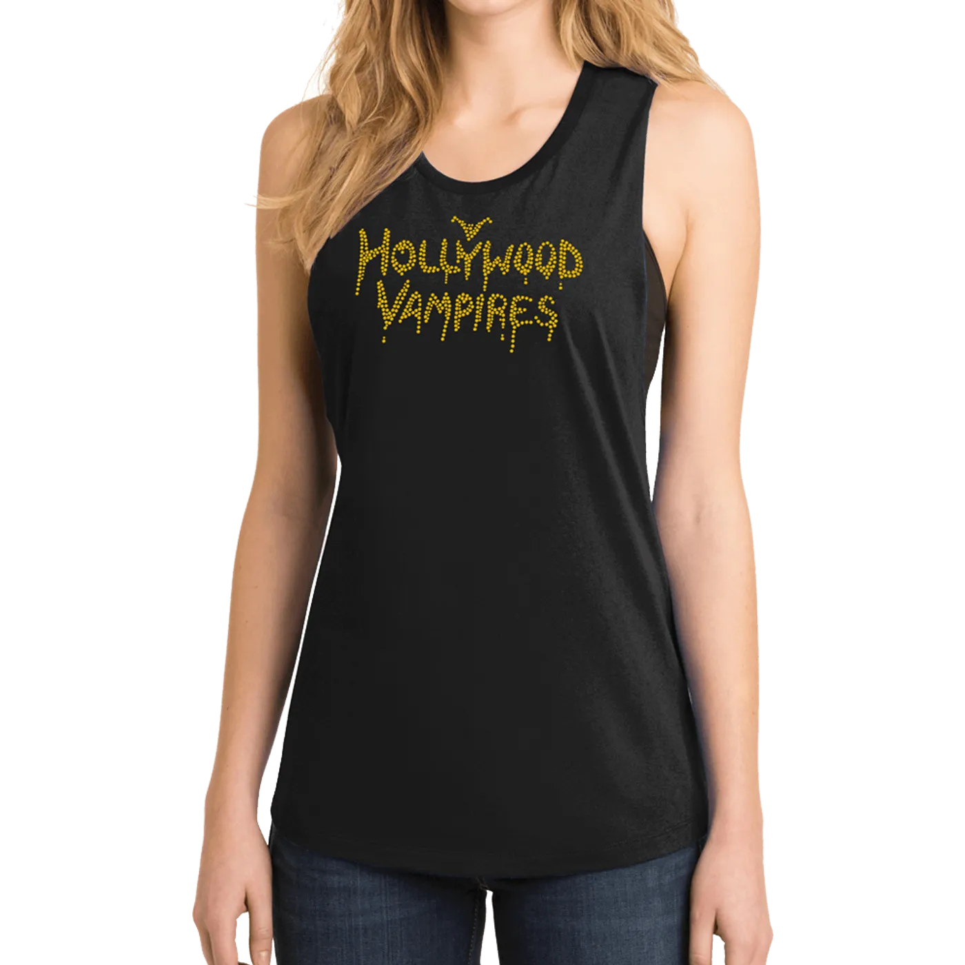 Hollywood Vampires Logo Bling Festival Tank