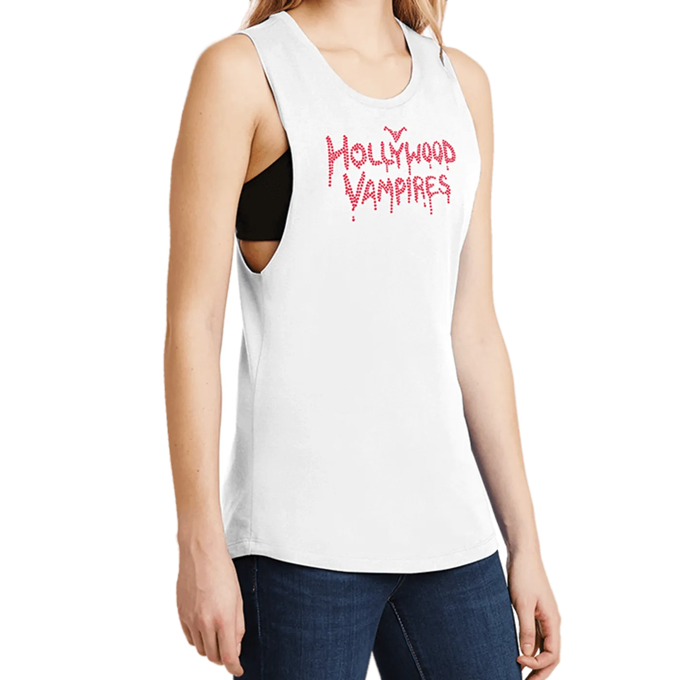 Hollywood Vampires Logo Bling Festival Tank