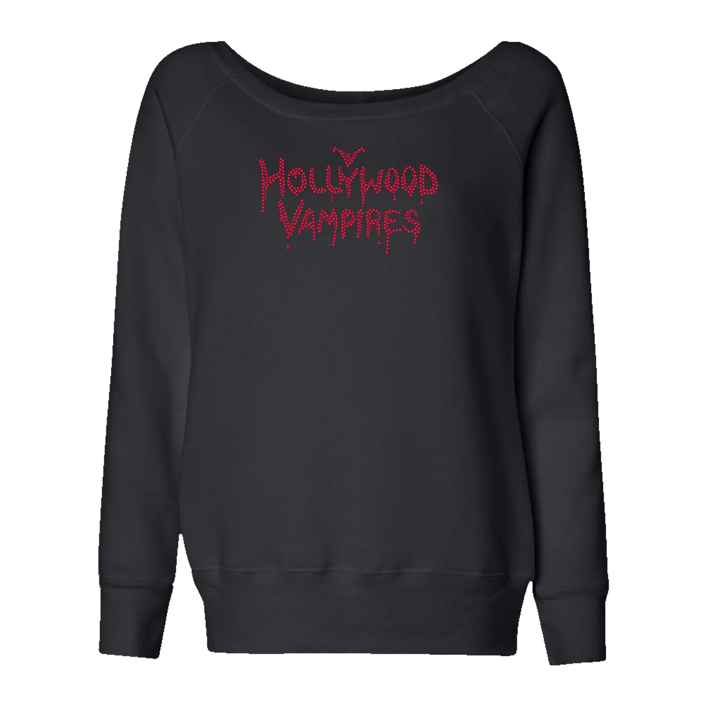 Hollywood Vampires Logo Bling Slouchy Fleece