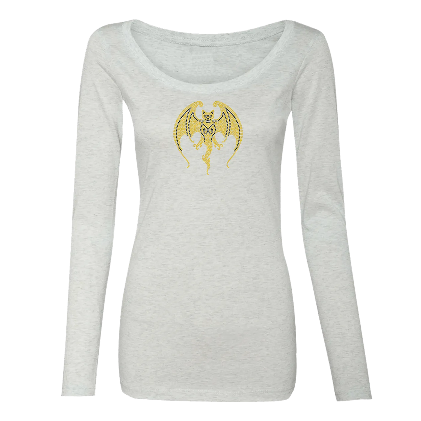 Hollywood Vampires Bat Bling Long Sleeve Scoop