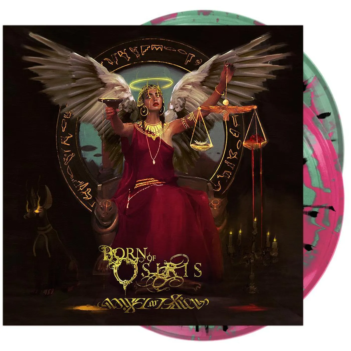 Born of Osiris - Angel or Alien Vinyl (2xLP Mint Green & Neon Magenta Side A/B w/ Black Splatter)