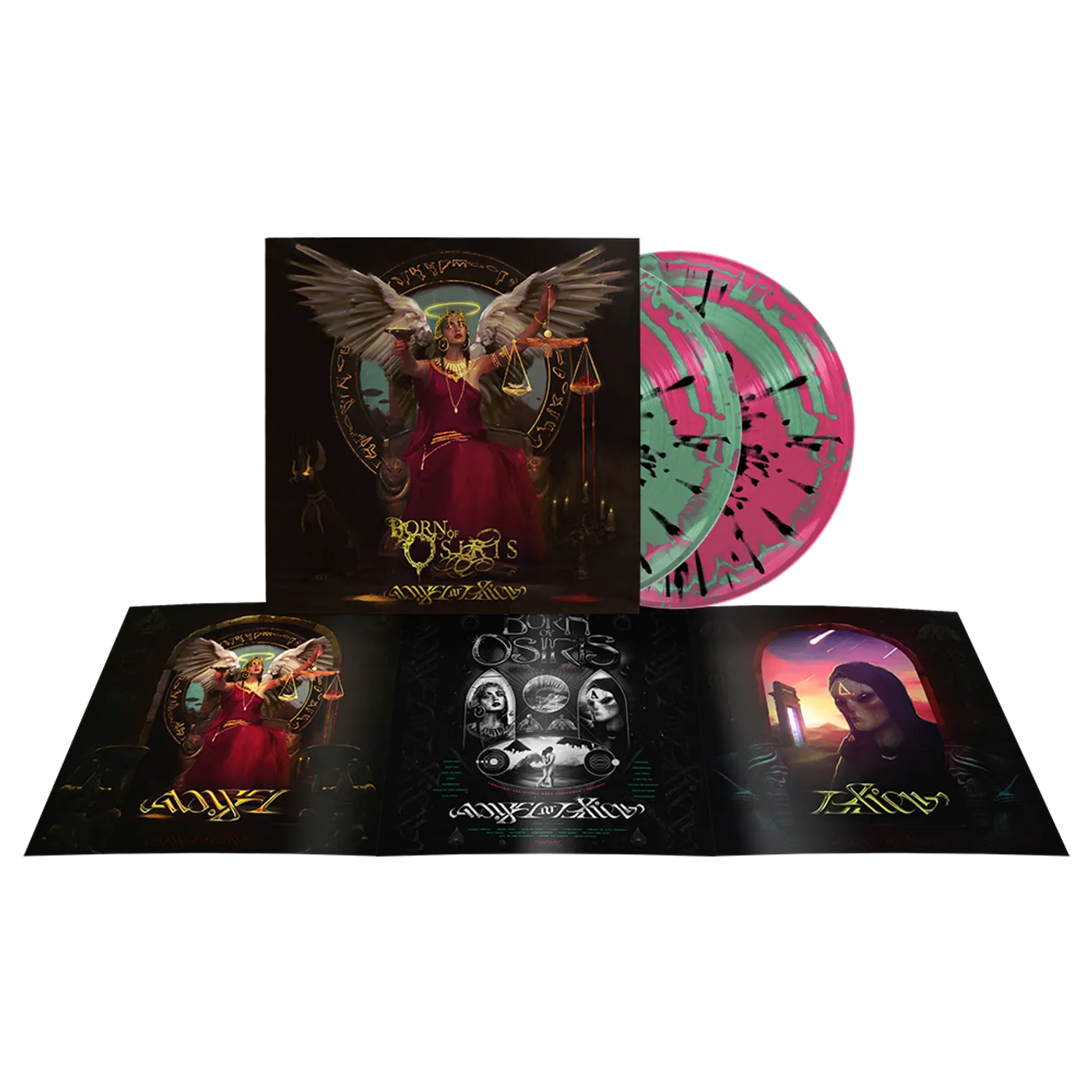 Born of Osiris - Angel or Alien Vinyl (2xLP Mint Green & Neon Magenta Side A/B w/ Black Splatter)