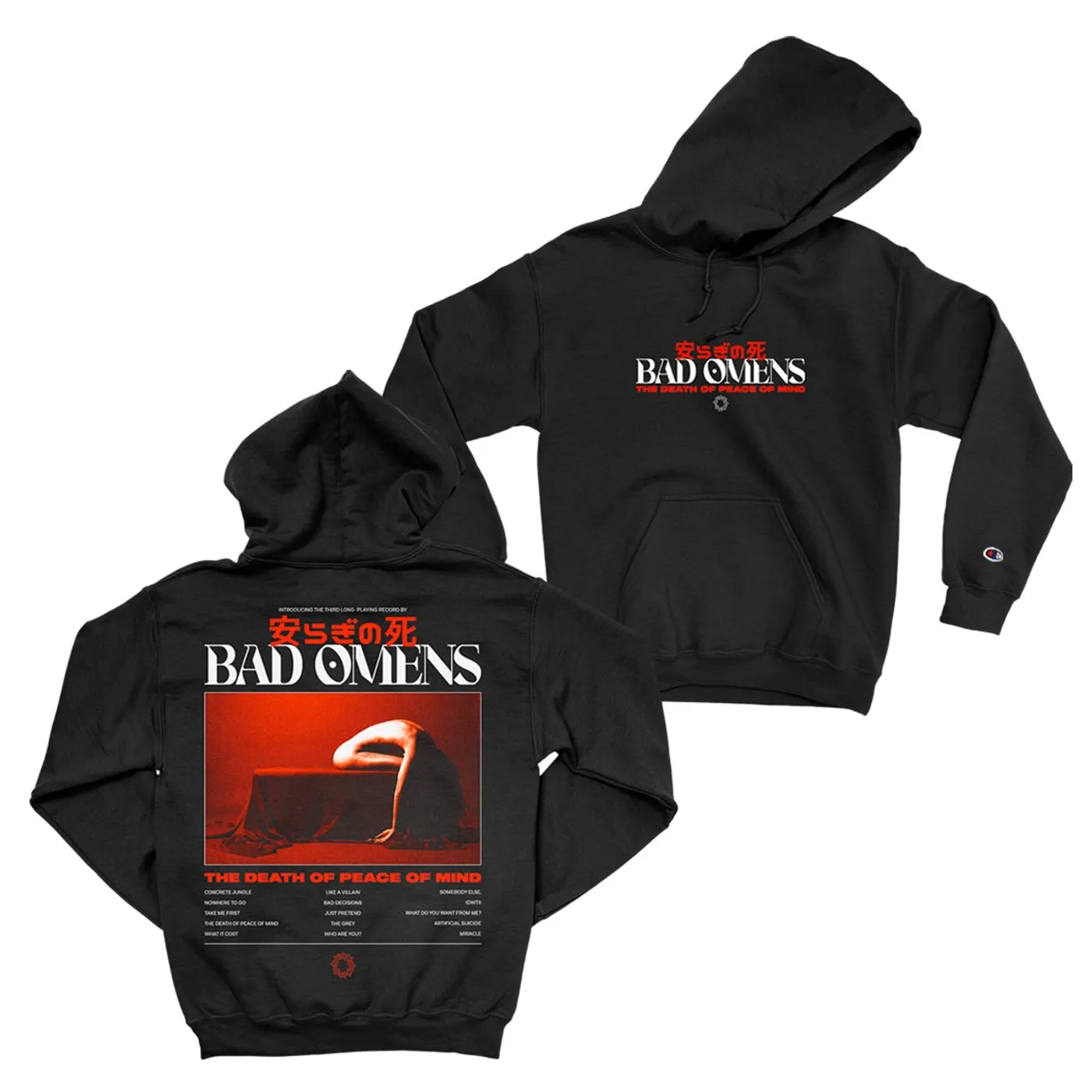 Bad Omens - Tracklist Champion Hoodie