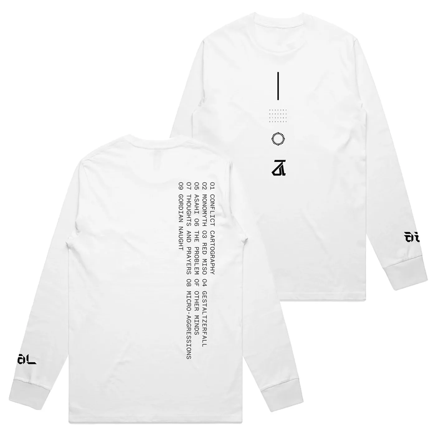 Animals As Leaders - 'Parrhesia' Tracklist Long Sleeve Tee