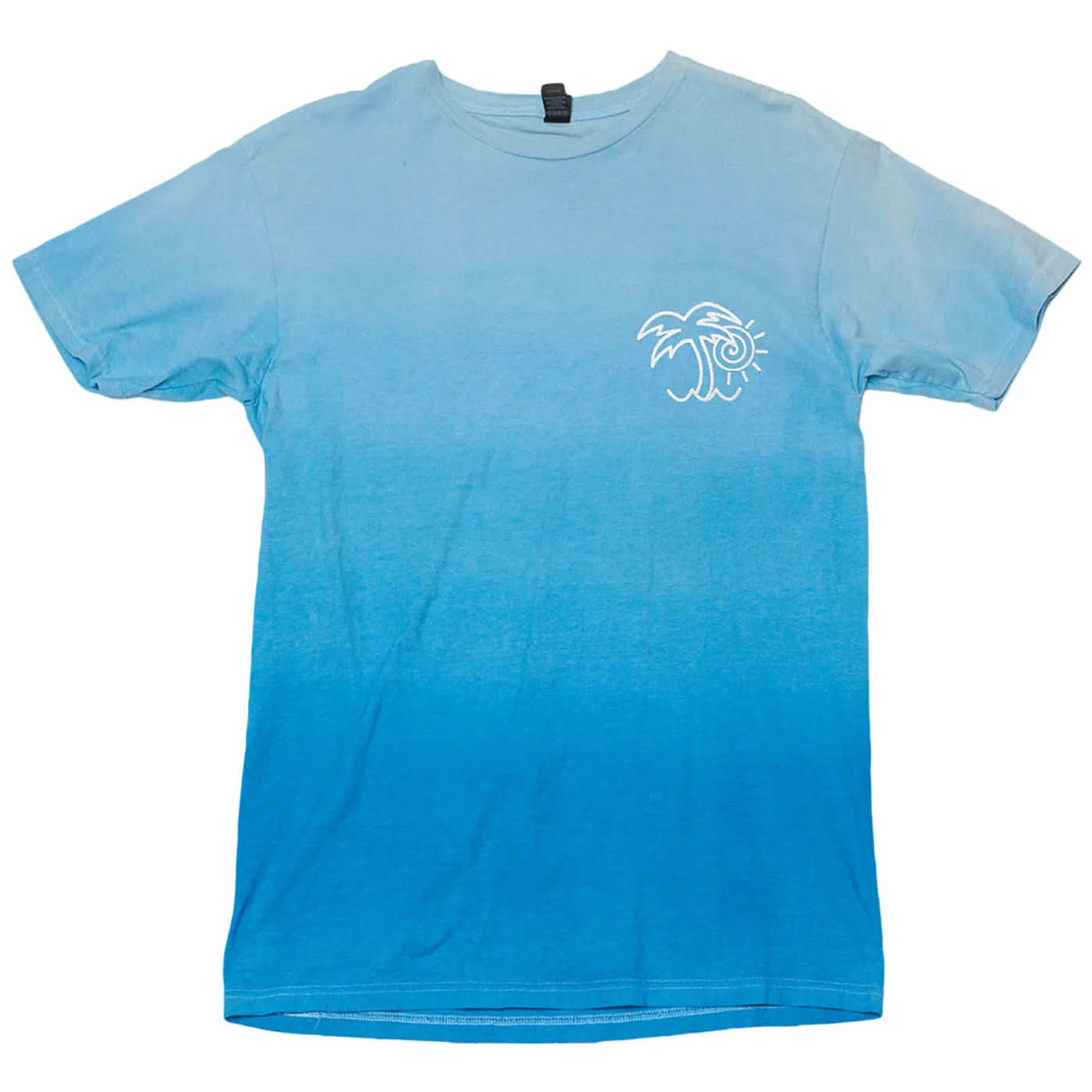 CHON - Palm Tree Blue Dip Dye Tee