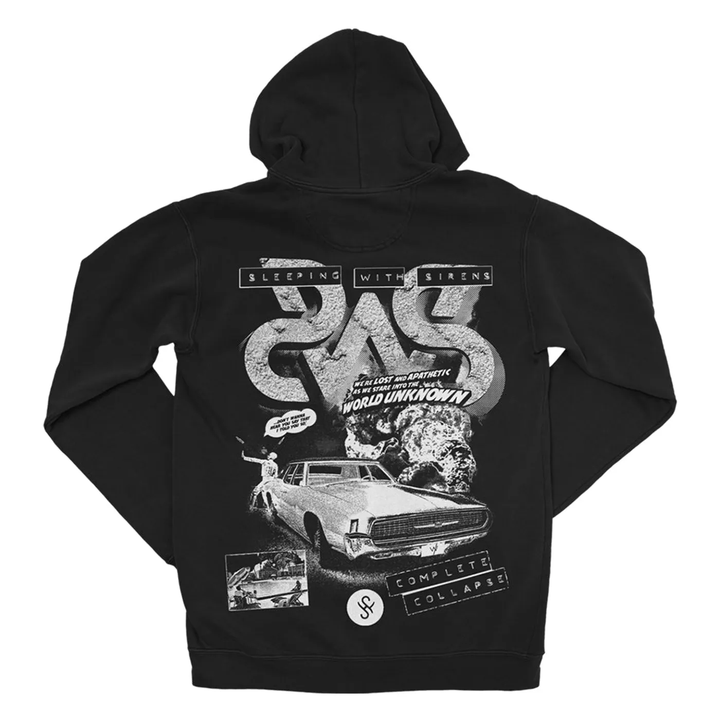 Sleeping With Sirens - "Apathetic" Black Hoodie