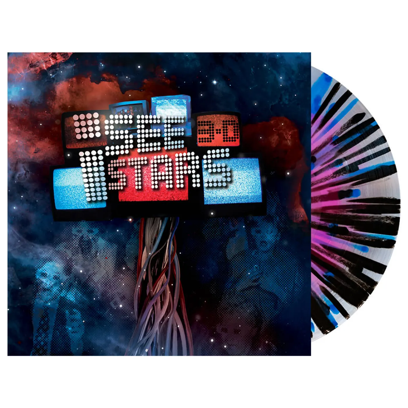 I See Stars - '3D' Vinyl (Neon Magenta in Clear w/ Bluejay + Black Splatter)