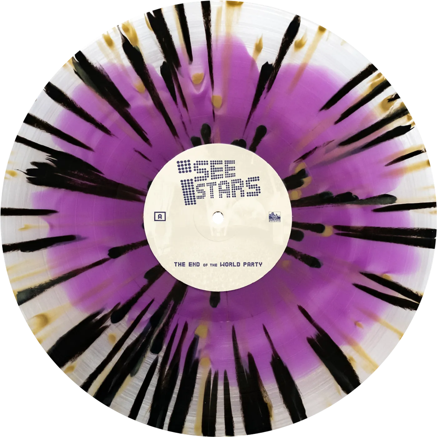 I See Stars - 'The End of the World Party' Vinyl (Purple in Clear w/ Black + Gold Splatter)
