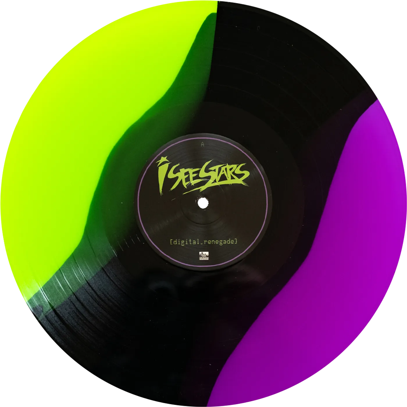 I See Stars - 'Digital Renegade' Vinyl (Neon Violet + Black + Neon Green Striped)