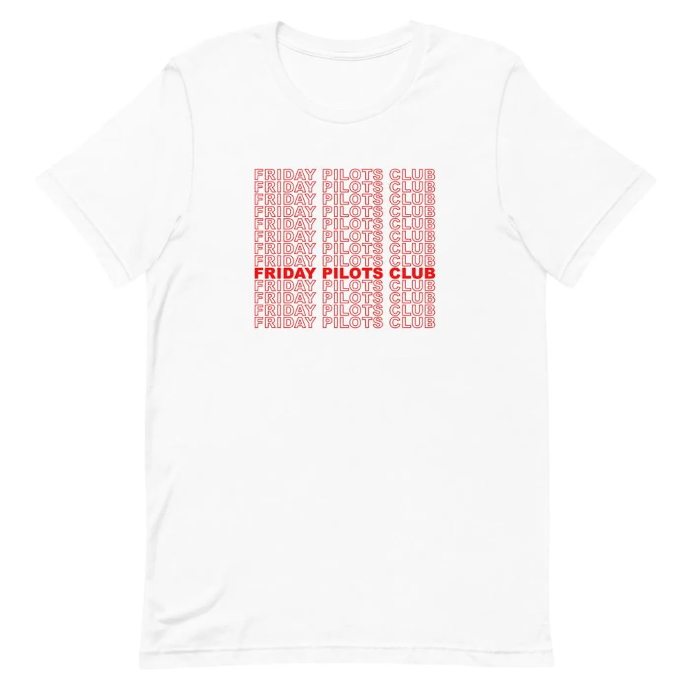 Friday Pilots Club - Short-Sleeve Unisex T-Shirt Red