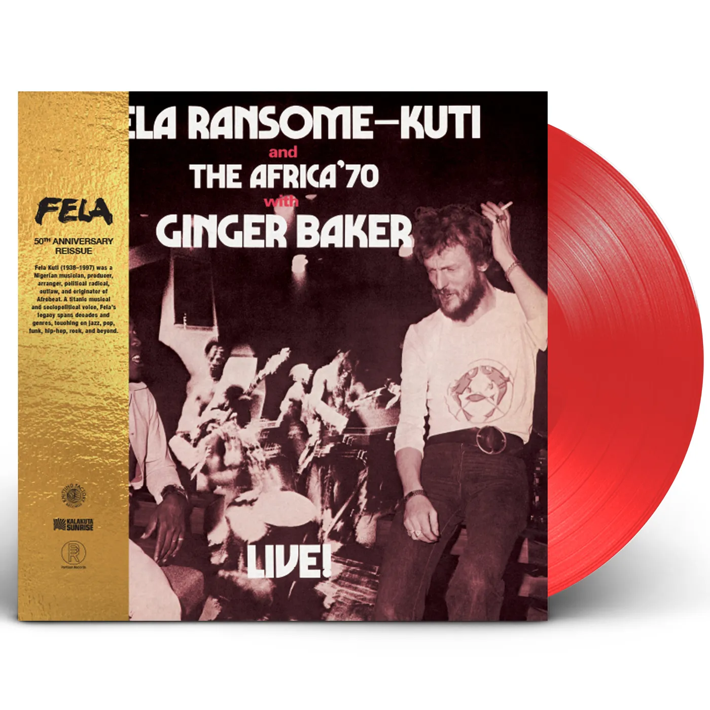 Fela Kuti and The Africa 70 with Ginger Baker "Live!" 50th Anniversary 2xLP Red Vinyl (SOLD OUT)
