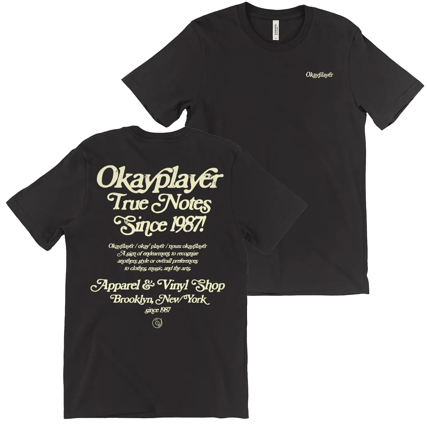Okayplayer True Notes Black T-Shirt