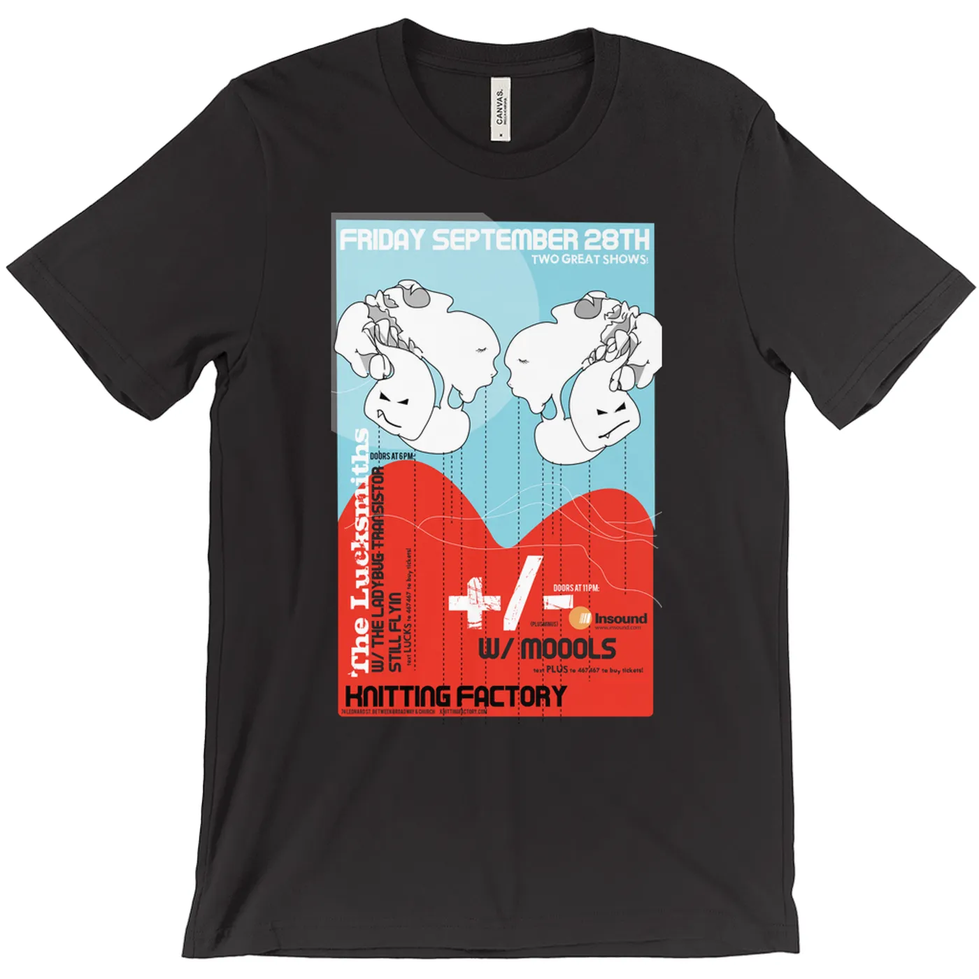 The Lucksmiths at Knitting Factory T-Shirt