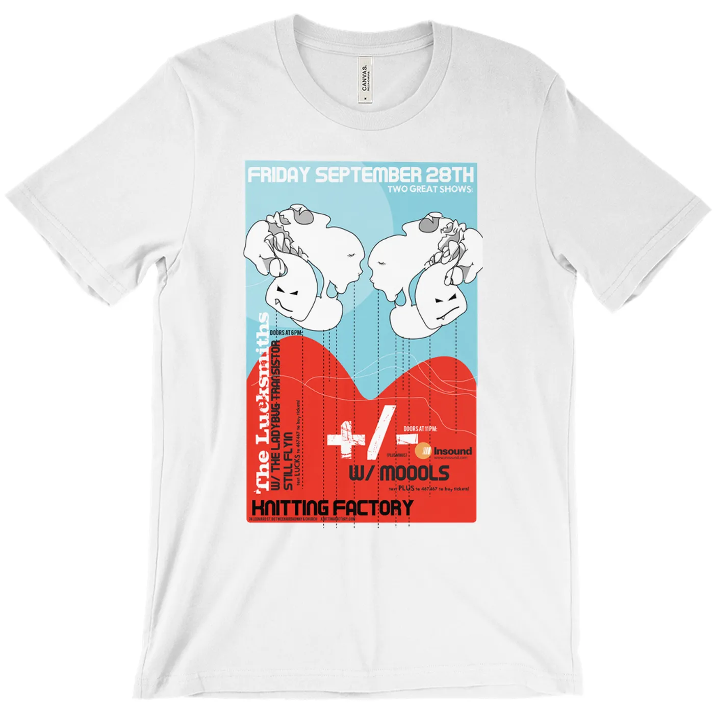 The Lucksmiths at Knitting Factory T-Shirt