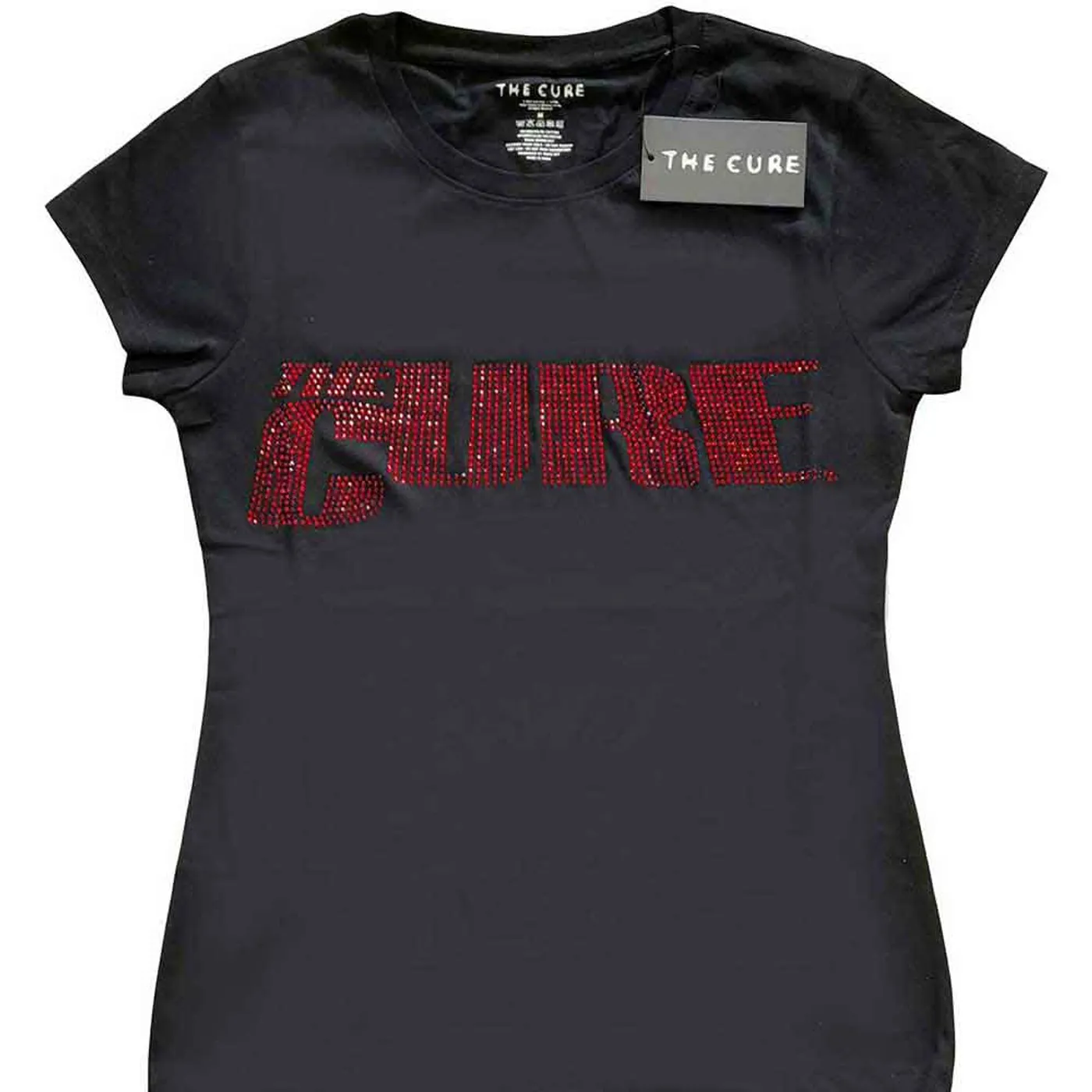 The Cure Woman's T Shirt - Logo Diamante