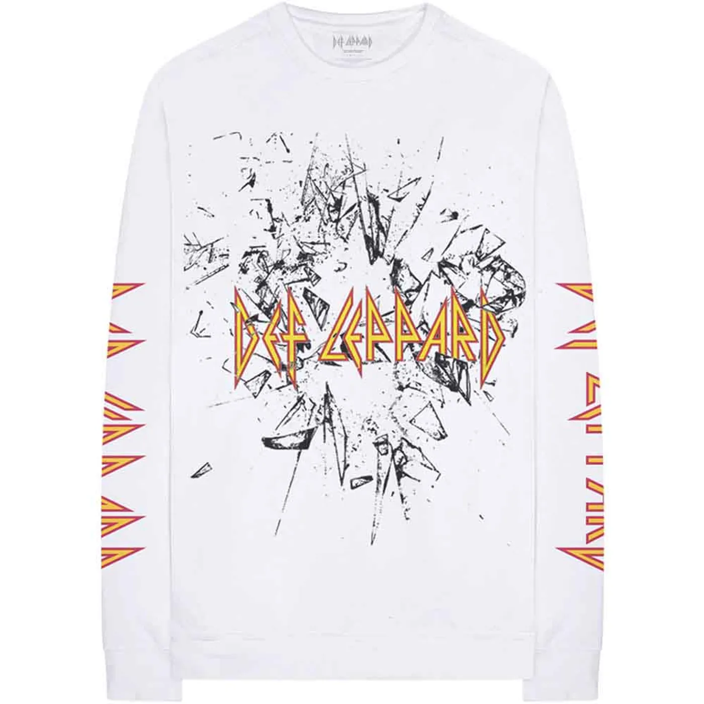 Def Leppard Long Sleeve T Shirt - Shatter