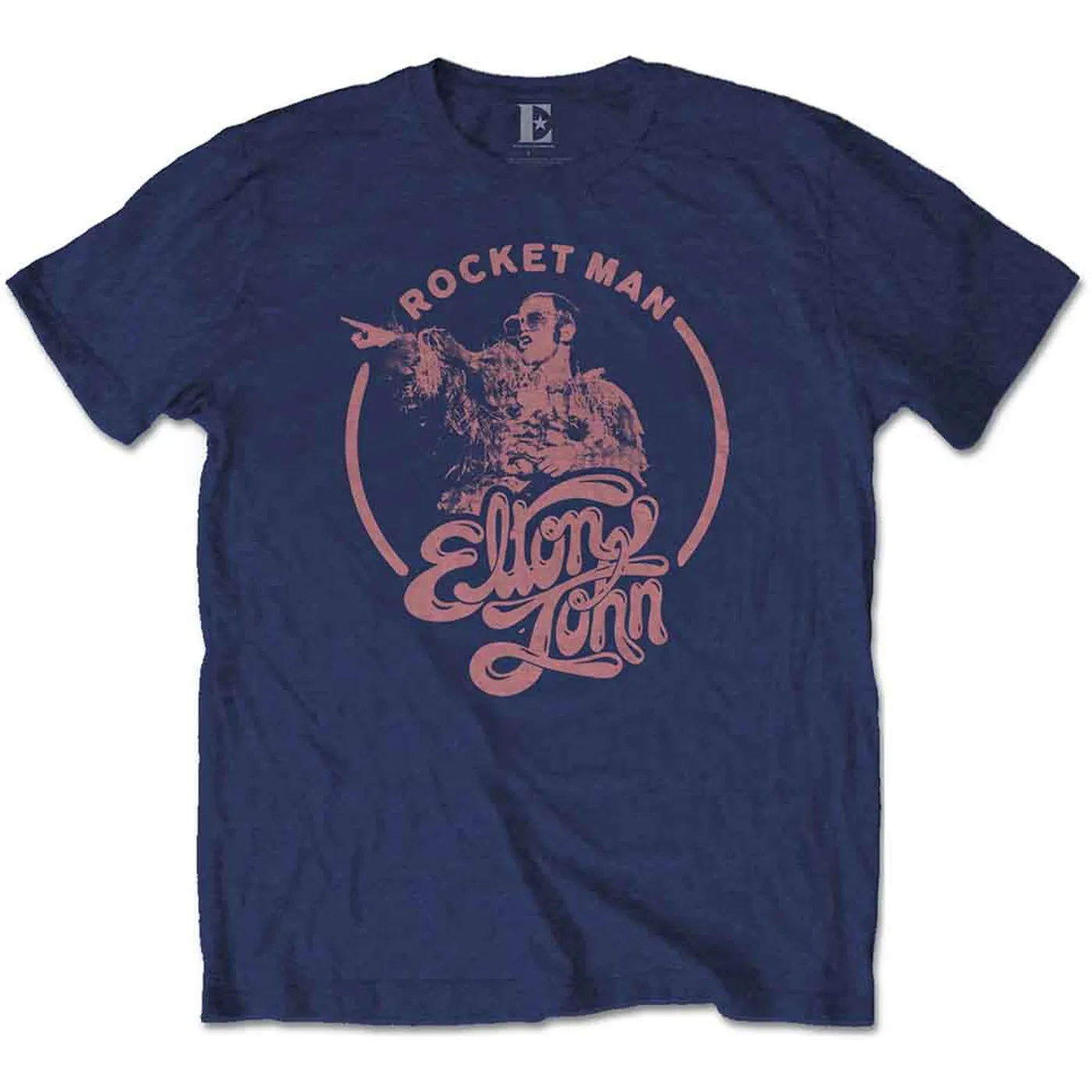 Elton John T Shirt - Rocketman Circle Point