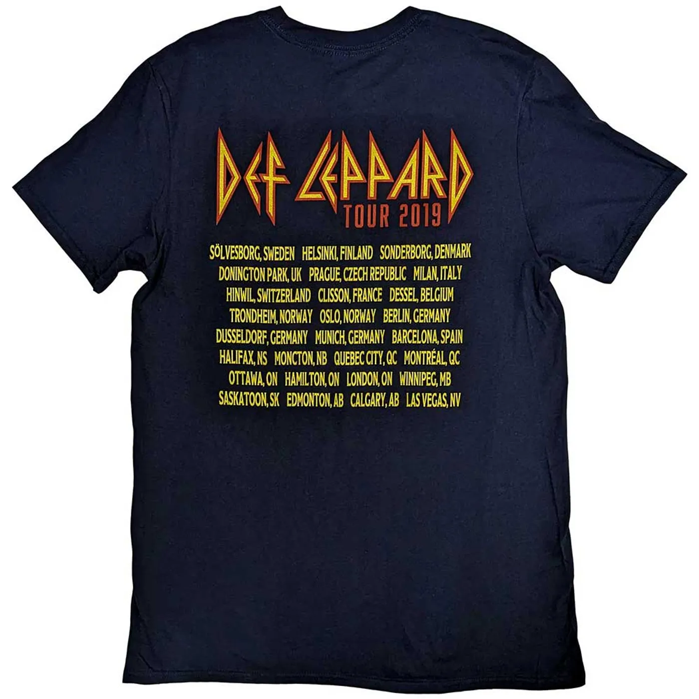 Def Leppard T Shirt - Rock Of Ages Tour 2019