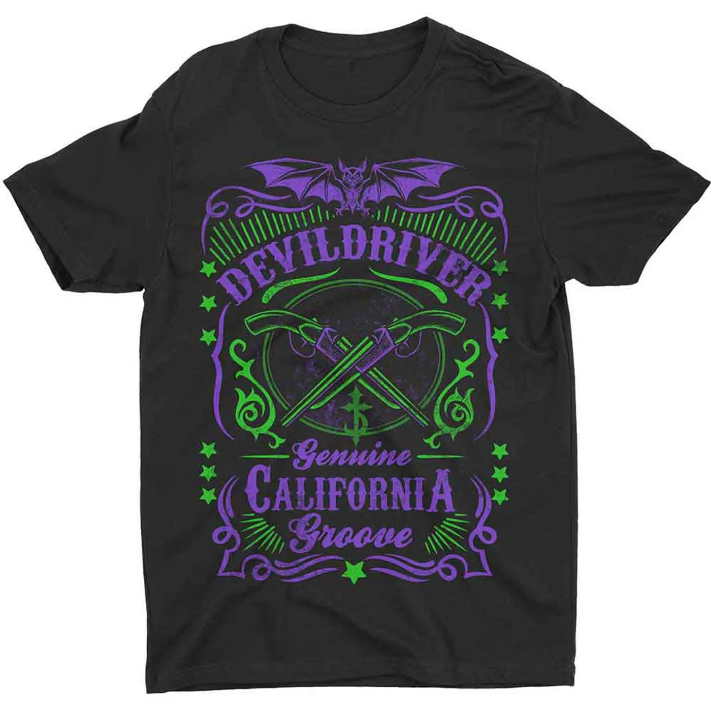 DevilDriver T Shirt - Cross Guns