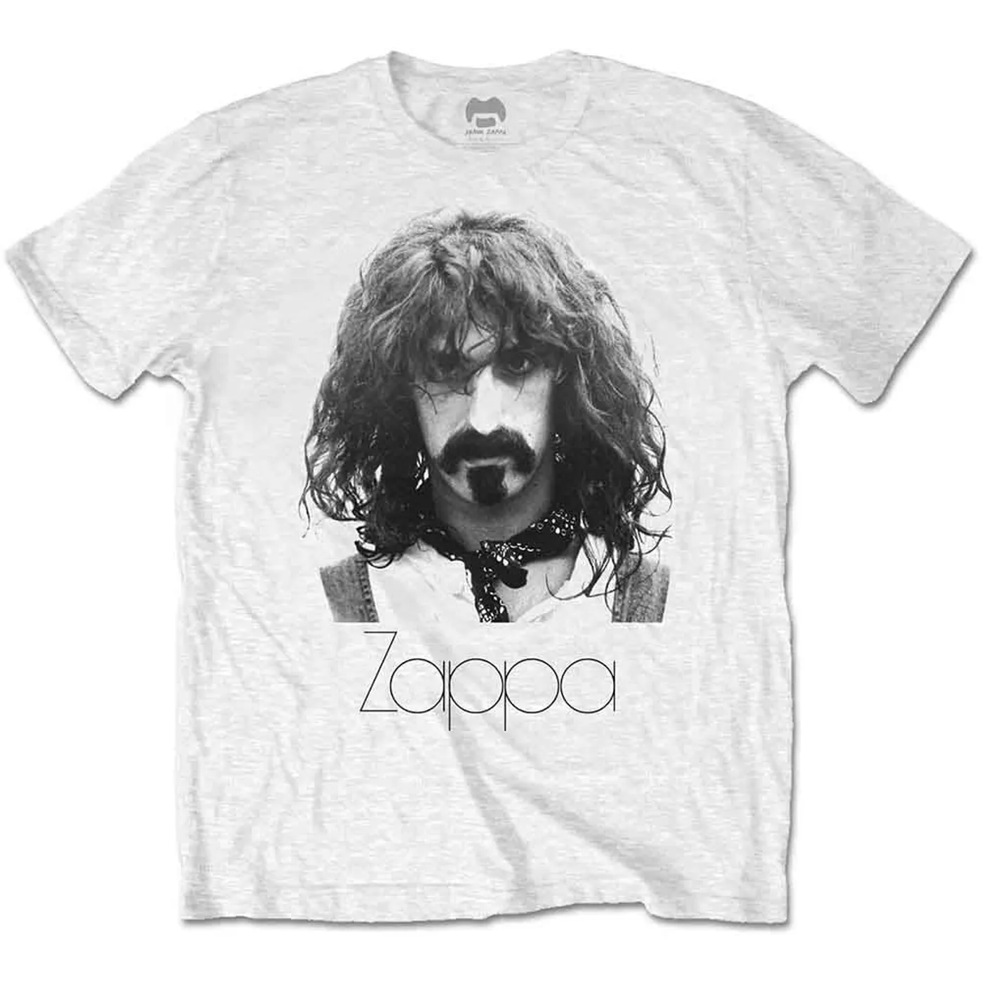 Frank Zappa T Shirt - Thin Logo Portrait