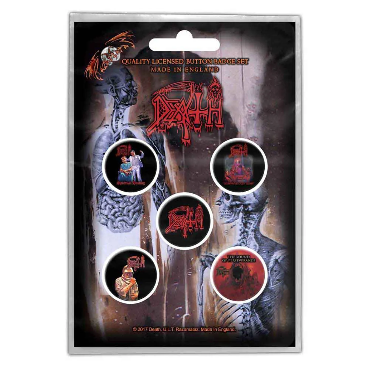 Death Plastic Pin Badge - Albums