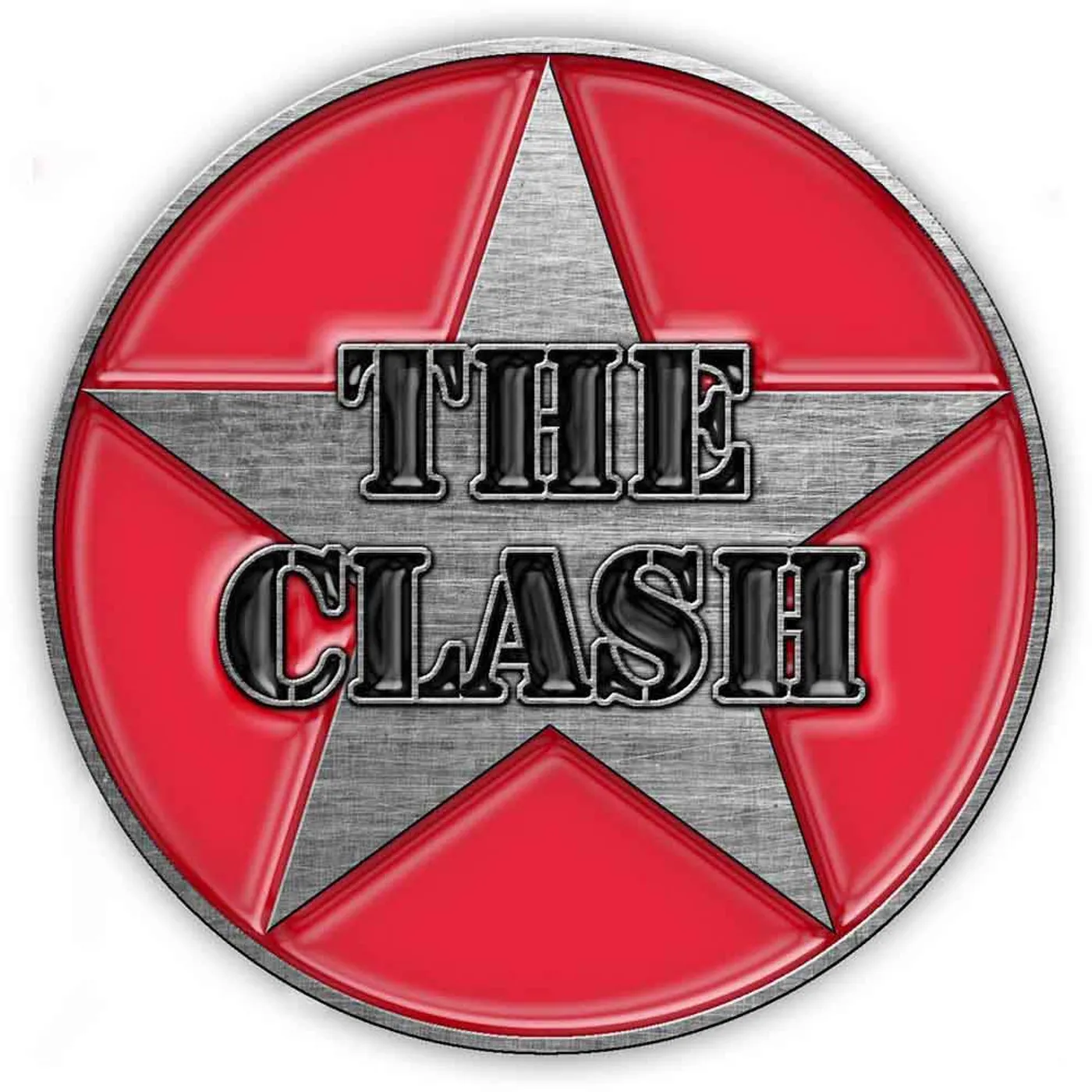 The Clash Pin Badge - Military Logo