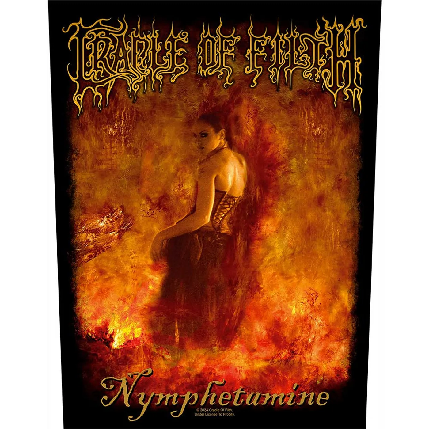 Cradle Of Filth Patches - Woven Sew On - Nymphetamine
