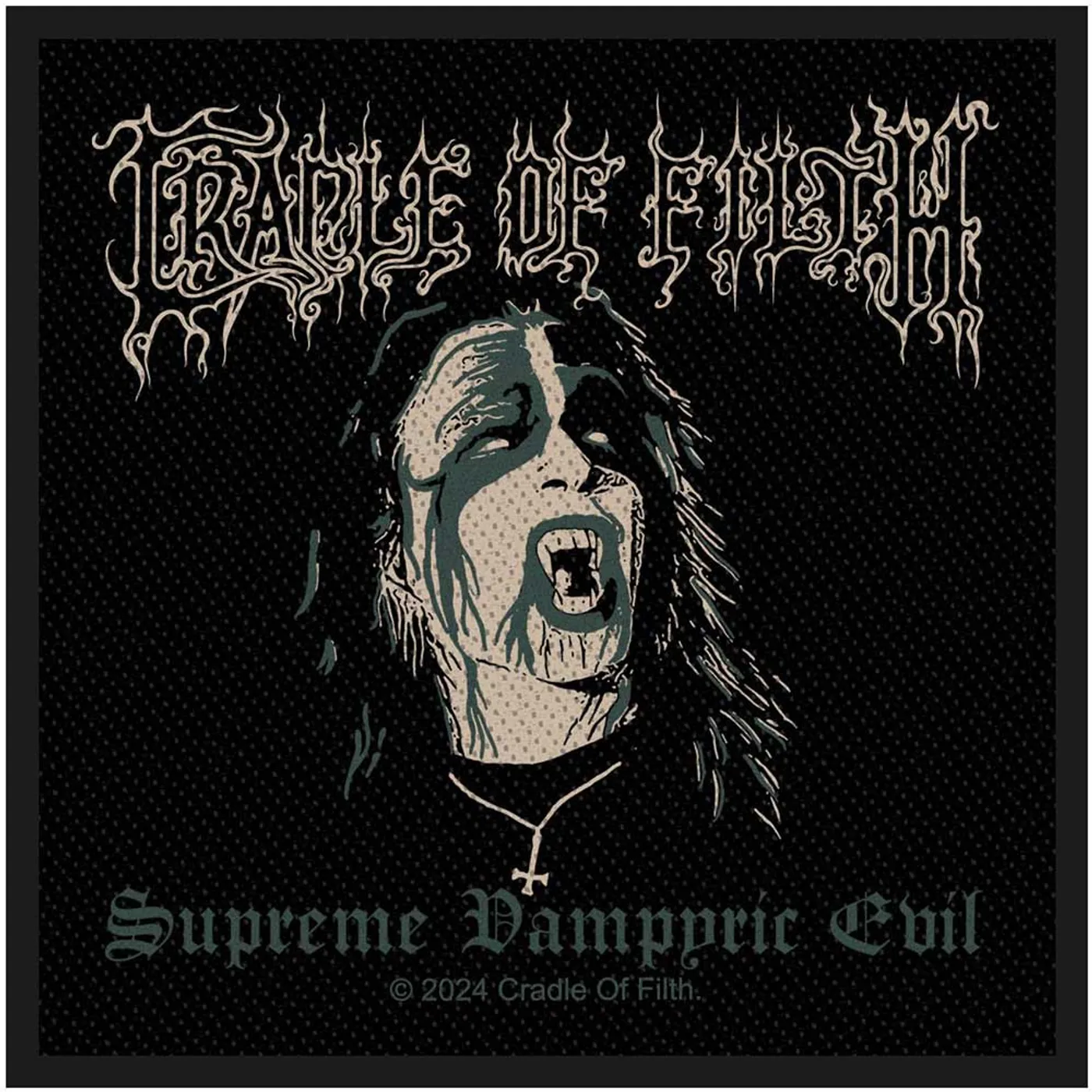 Cradle Of Filth Patches - Woven Sew On - Supreme Vampyric Evil
