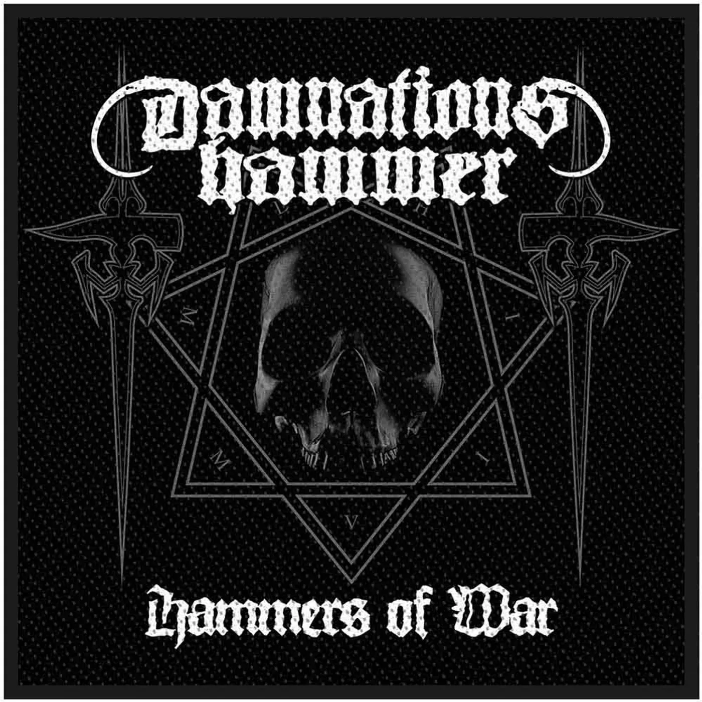 Damnation's Hammer Patches - Woven Sew On - Hammer Of War